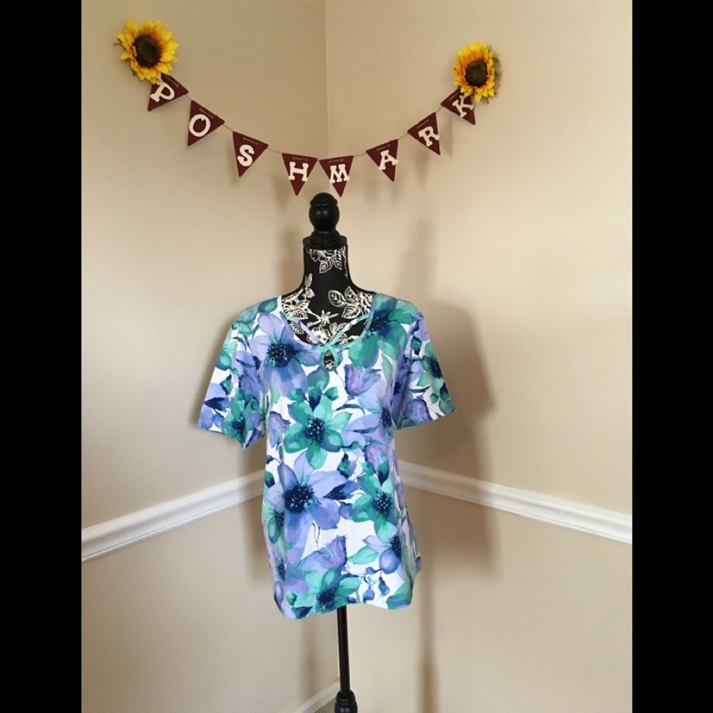 Alfred Dunner floral T-shirt